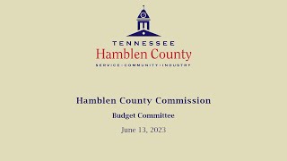 June 13, 2023 Budget Committee
