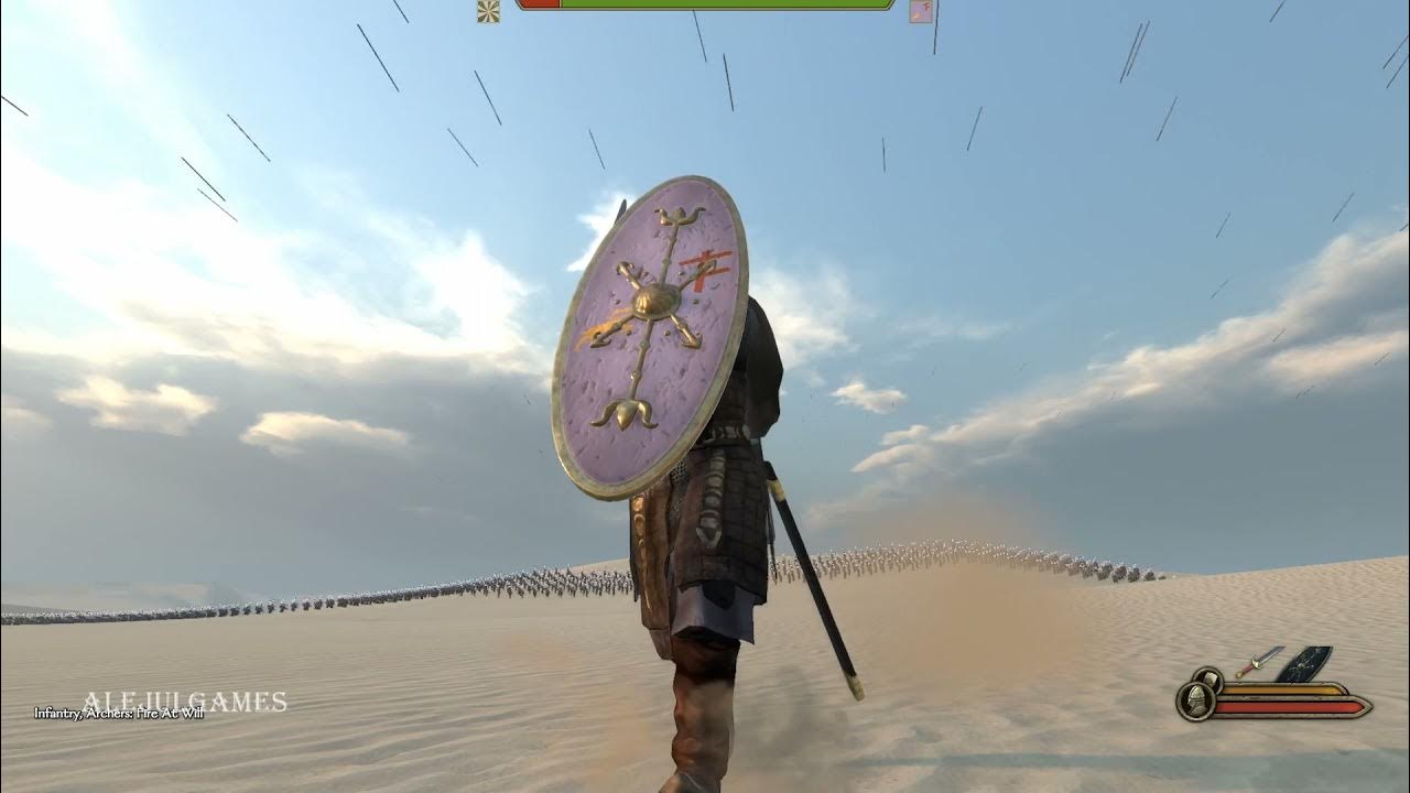 Rain in bannerlord 1000 Archers vs 100 Cataphract EPIC BATTLE YouTube