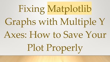 Fixing Matplotlib Graphs with Multiple Y Axes: How to Save Your Plot Properly