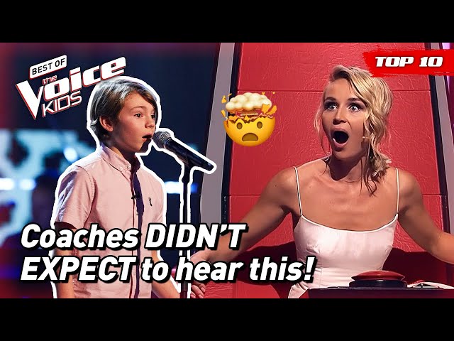 SURPRISING Blind Auditions in The Voice Kids Part 3! 🤯 | Top 10 class=