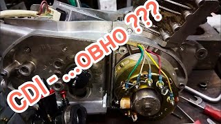 ЛЮТЫЙ КОЛХОЗИНГ - 12V генератор (CDI) на OLD-ПЛАНЕТУ 6V из "новодельных" запчастей ПЕРВЫЙ ЗАПУСК !