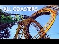 All coasters at busch gardens williamsburg  onride povs  front seat media