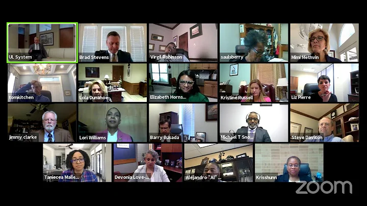 April 2021 Board of Supervisors for the University of Louisiana System Meeting