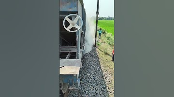 Railways Ballast(stone) unloading process