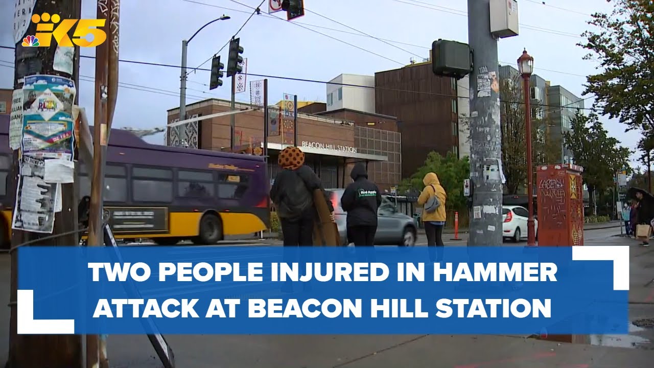 2 injured in unprovoked attack at Beacon Hill light rail - YouTube