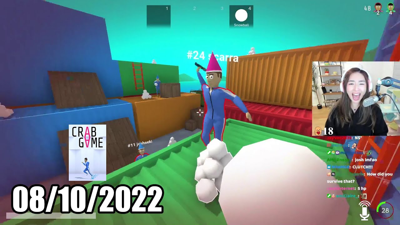 Huge Crab Game Lobby for Gumi's Birthday! | Crab Game | xChocoBars