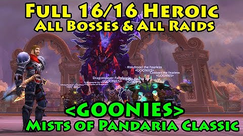 All 16/16 HEROIC bosses down in one video | Phase 1 Mists of Pandaria Classic