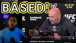 Dana White DESTROYS Reporter “No Leashes… Free Speech”