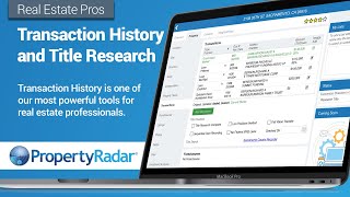 Real Estate Pros – Transaction History and Title Research in PropertyRadar screenshot 4