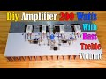 Powerful Amplifier 200 Watts Using C5200 and A1943 With NE5532 IC