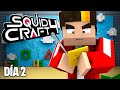 🦑SQUID CRAFT GAME 4🦑 DÍA #2: Este juego de la galleta es IMPOSIBLE 🍪