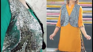 Embroidery Koti cutting and stitching 2020 new/ Koti for Kurti shalwar /new koti design 2020