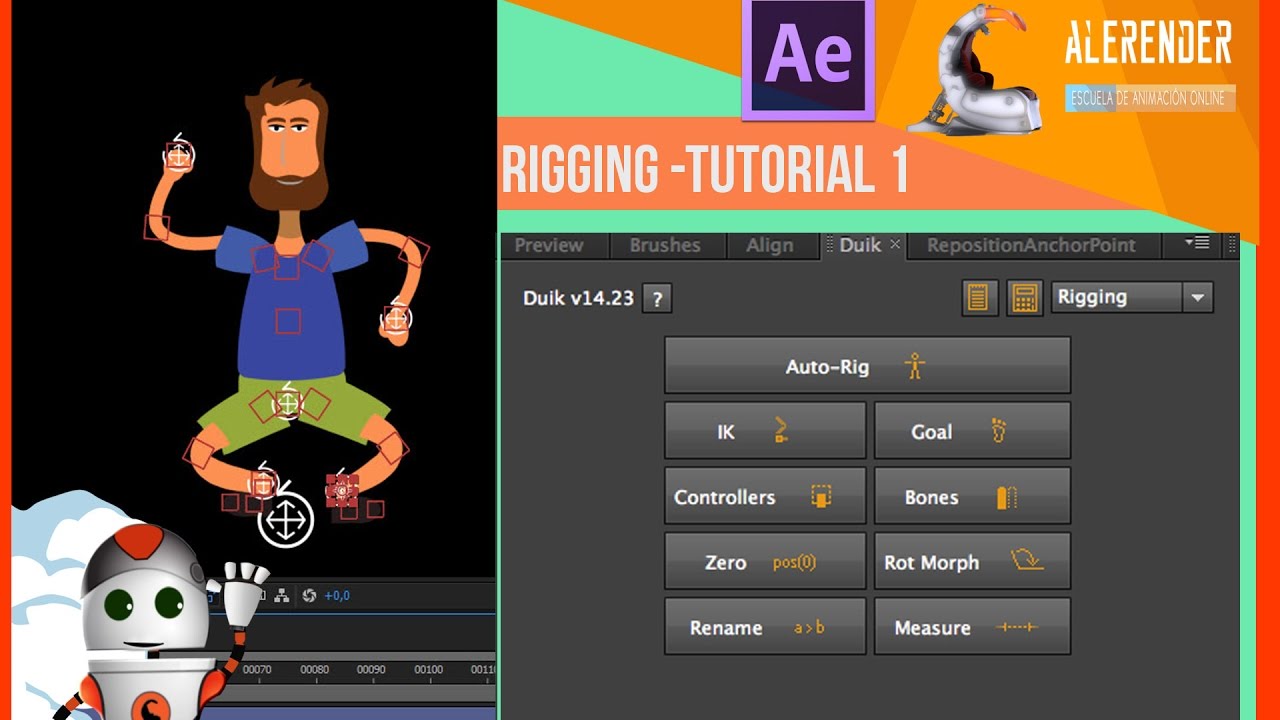 Curso After Effects - Rigging Duik - Tutorial 1 - YouTube