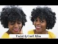 Twist &amp; Curl Afro ft. Made Beautiful | Natural Hair | MissT1806 | 3c/4a