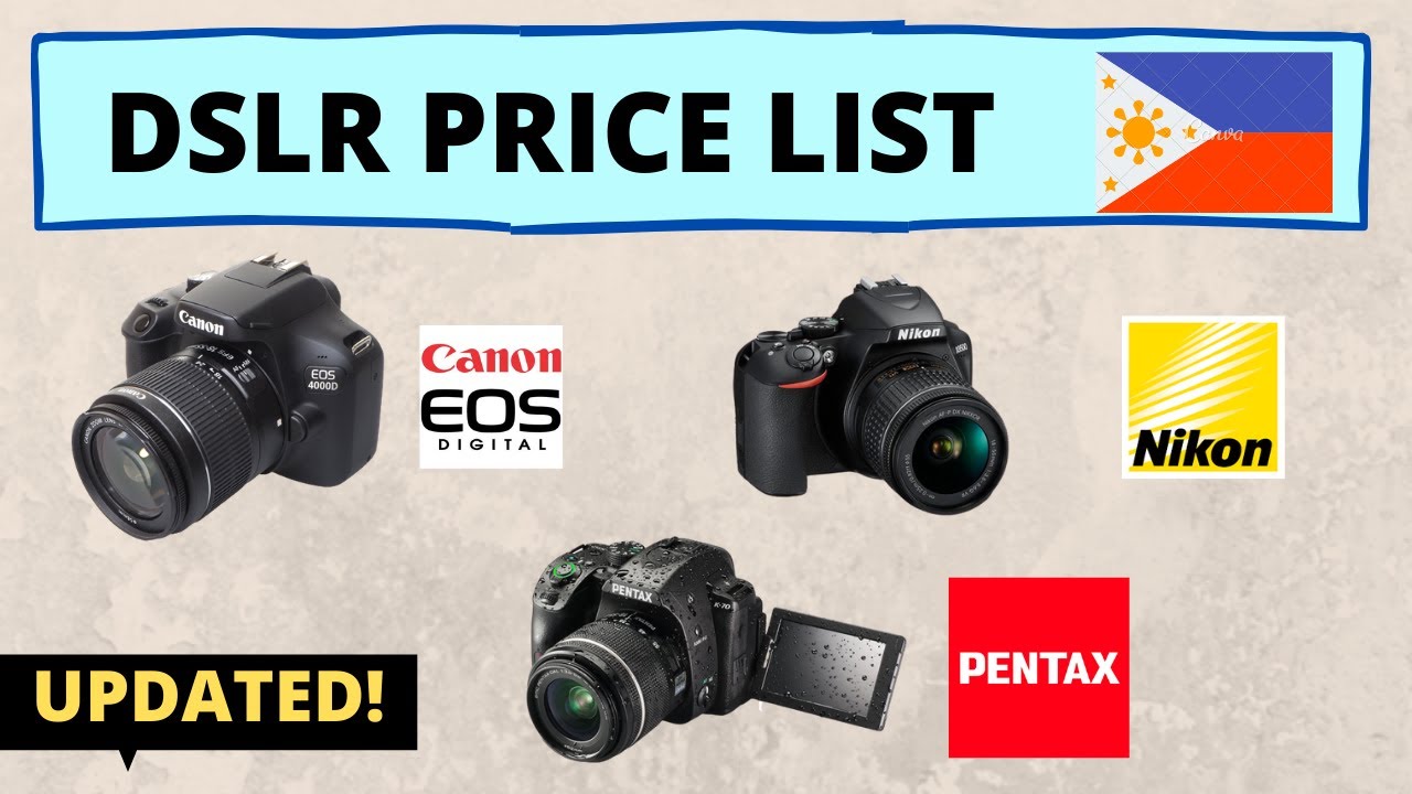 Editie Nageslacht welvaart Cheapest DSLR Cameras in the Philippines | DSLR Camera Price List Kit &  Lens | 2020 - YouTube