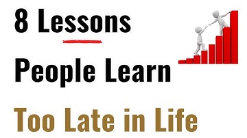 8 Lessons People Learn Too late in life | Life Motivation  | Motivational video