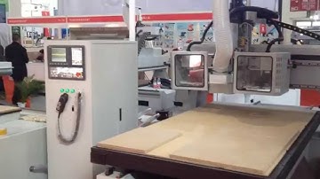 cnc wood engraving center, 3 axis woodworking cnc router with two auto tool changers,ATC cnc macine