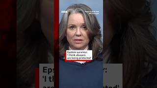 Epstein survivor: "I think abusers are being protected". #EpsteinFiles #Epstein #News #BBCNews