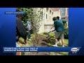 Students help plant trees at Central High School in Manchester