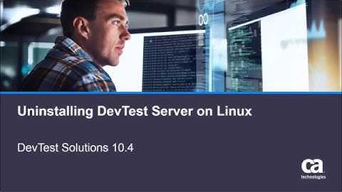 Uninstalling DevTest Server on Linux for DevTest Solutions 10.4