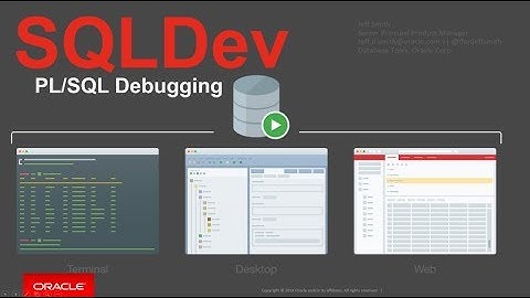 Oracle PL/SQL Debugging with SQL Developer