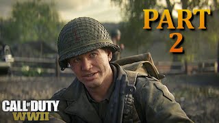 Call of Duty: WW2 Gameplay Walkthrough - Operation Cobra - Marigny - Campaign Mission 2 [PS4 PRO]