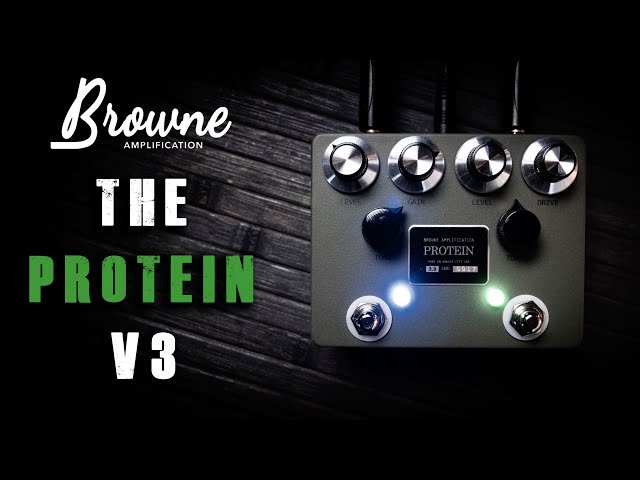 ギター Browne Amplification PROTEIN V3 Green Protein Dual Overdrive V3 — Browne Amplification