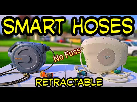 Retractable Hose Reel Install, 82 ft. Hoselink, 100 ft. Giraffe Tools