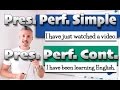 Present Perfect Simple vs. Present Perfect Continuous (INGLESE COMPLICATO DA GUARDARE)