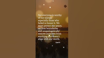 🛑✨ Protect Your Peace | Set Boundaries & Honor Your Energy | Self-Worth Affirmation Quote