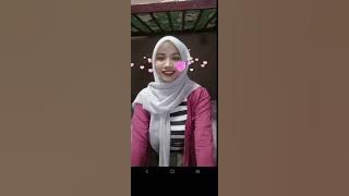 Cikya berbaju belang nampak mengancam...😱😱😱 #hijab #tiktokviral #gadis