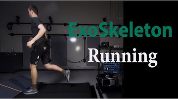 Running while wearing a hip exoskeleton | Wearable Robotics | Augmentation | Biomechanics