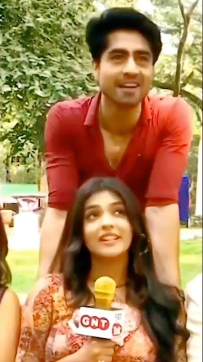 #yrkkh #akshra #abhimanyu on set masti of ye rista kya kahlata hai actor #shorts #interview