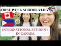 FIRST WEEK VLOG | International Student in Canada (VLOG #1)