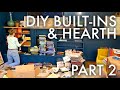 DIY ELECTRIC FIREPLACE HEARTH + BUILT INS : Adventuring Family of 11