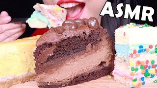 REQUESTED ASMR EATING CHEESECAKE | SOFT EATING SOUNDS | 치즈케이크 리얼사운드 먹방 | チーズケーキ 咀嚼音 | Chocolate cake