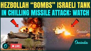 Hezbollah Drone Strike HITS Israeli Merkava Tank LIVE: Deadly ATTACK Triggers Massive EXPLOSION