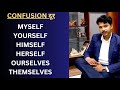 MYSELF, YOURSELF, HERSELF, HIMSELF, OURSELVES, THEMSELVES