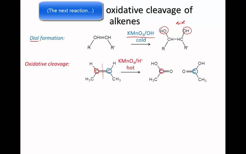 Oxidative Cleavage Of Alkenes Youtube