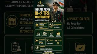 Indian Army 10+2 TES 56th Entry 2026 | Apply Online | Eligibility, Selection Process Full Details