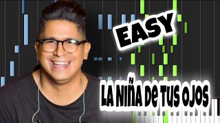 Video thumbnail of "Como Tocar La Niña de tus Ojos en Piano / Daniel Calveti / Easy / 2020"