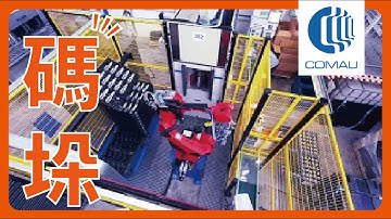 Comau robot palletizing display | 柯馬機器人機床上下料行業應用案例-9