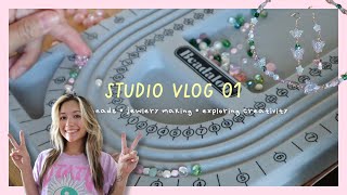 Studio Vlog   Jewelry Making, Bead shopping, Self Exploration ! :)