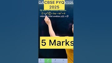 Q) Solve the differential equation    (1+𝑥^2 )  𝑑𝑦/𝑑𝑥+2𝑥𝑦−4𝑥^2=0 subject to initial conditi