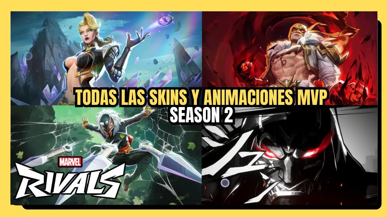 Marvel Rivals Season 2 - Todas las Skins y Animaciones MVP - YouTube