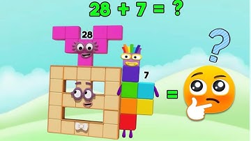 NUMBERBLOCKS ADDITION OF SMALL AND BIG NUMBERS | ADDING RANDOM NUMBER | LEARN TO COUNT |hello george