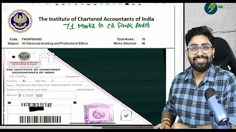 How to Present CA Final Audit Paper By CA Kapil Goyal |AIR 15 CA Final Audit Marksheet | 71 Marks