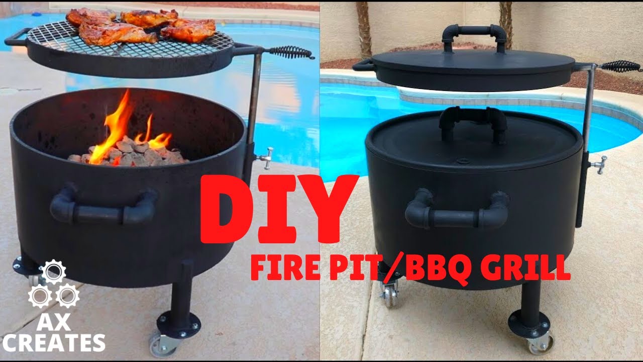 Homemade Bbq Fire Pit Diy