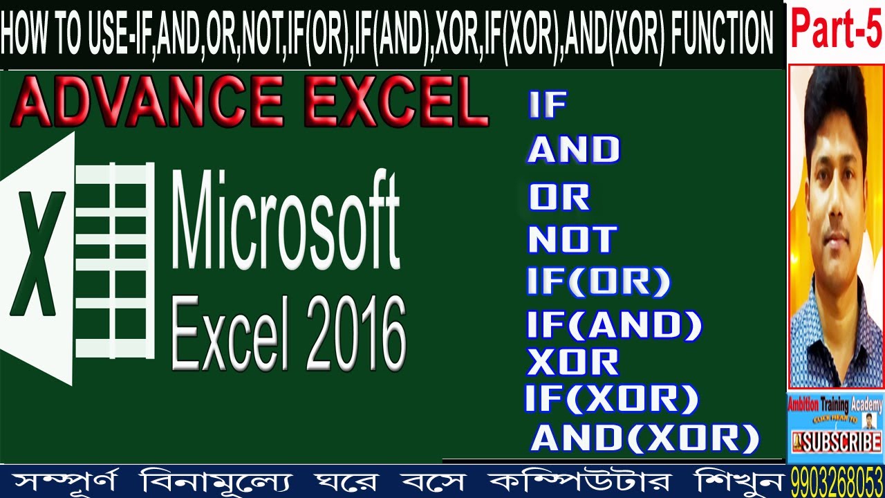 how to use-IF,AND,OR,NOT,IF(OR),IF(AND),XOR,IF(XOR),AND(XOR) FORMULA IN ...