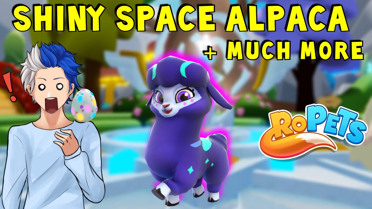 🪐MAKING A SHINY SPACE ALPACA🪐 + HATCHING EVOLVED EGGS IN ROBLOX ROPETS